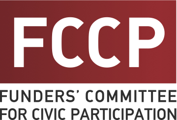 Funders' Committee for Civic Participation logo, posted to accompany their statement, FCCP Statement on Citizenship Question Case