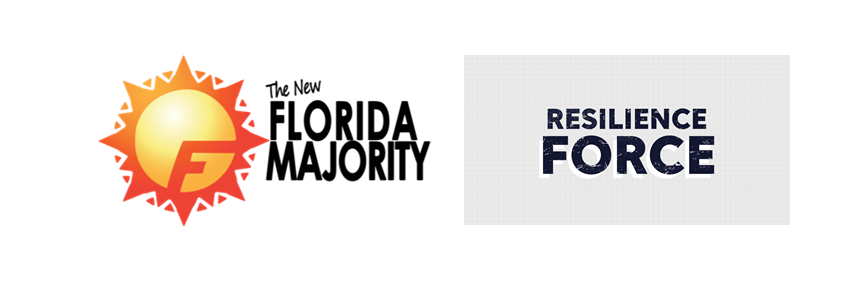 The Florida Majority and Resilience Force Logos_A Conversation About Equity in Hurricane Recovery in Florida